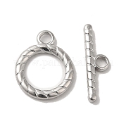 304 Stainless Steel Toggle Clasps STAS-H212-14P