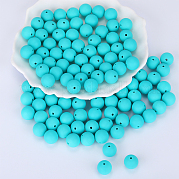 Круглые силиконовые фокусные бусины SI-JX0046A-01