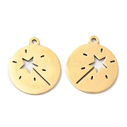 201 Stainless Steel Pendants STAS-A084-06G