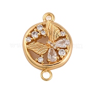 Латунные подвески из прозрачного кубического циркония KK-Z066-08G