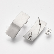 Accessoires de puces d'oreilles en 304 acier inoxydable STAS-S079-75