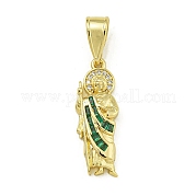 Подвески из кубического циркония с покрытием из латуни KK-U029-05G