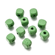 Спрей окрашены деревянные бусины WOOD-P021-01B-28