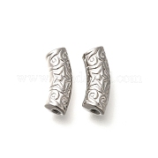 Изогнутые трубчатые бусины из нержавеющей стали 304 STAS-I321-23P