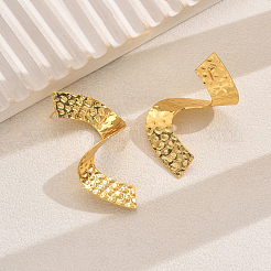 Геометрические серьги-гвоздики в виде крученых фигурок из сплава ближнего востока&nbsp;BY5819