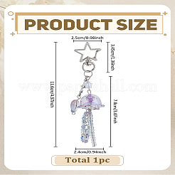 1шт акриловые подвесные украшения в виде медузы&nbsp;HJEW-LP0002-84