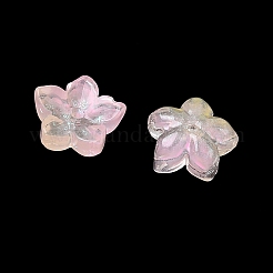 Embouts de perles de verre teints et chauffés&nbsp;GLAA-Z019-02J