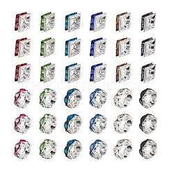 Perline distanziatori strass in ottone&nbsp;RB-TA0001-08S
