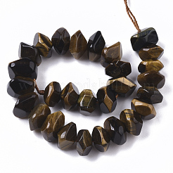 Природных тигровый глаз бисер нитей G-R462-12