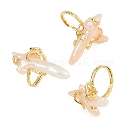 Перстни с натуральным жемчугом RJEW-K286-08G