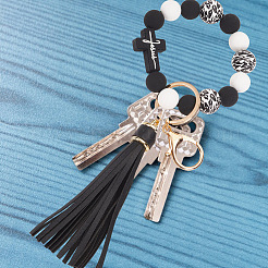 2шт силиконовые с подвесками из искусственной кожи&nbsp;HJEW-AN0001-01