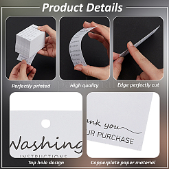 160 шт. бумажные ценники для стирки CDIS-FG0001-59
