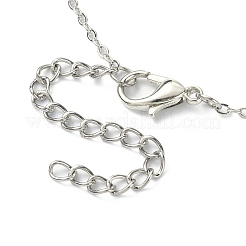 Ожерелье-подвеска-бабочка с кристаллами и стразами и кабельными цепочками NJEW-FZ00018