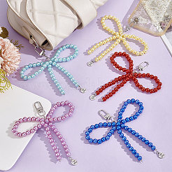 10шт 10-х цветный акриловый бант подвеска украшение&nbsp;HJEW-PH01952