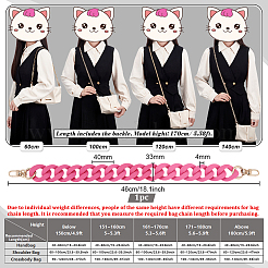 Акриловые ремни для сумки на цепочке&nbsp;FIND-WH0128-04