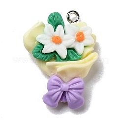 Подвески из непрозрачной смолы RESI-D055-048P