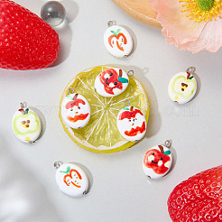 8 pendentif en porcelaine fait main&nbsp;PALLOY-SW00155