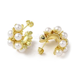 Латунь серьги EJEW-D109-07G