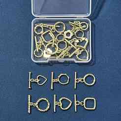20 шт. 12-х стилевые застежки-тоглы из сплава FIND-FS0004-53G