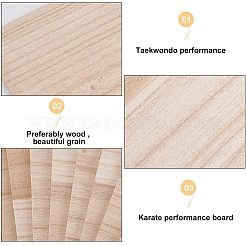 Tavole di legno per karate&nbsp;LS-WOOD-WH0027-51B