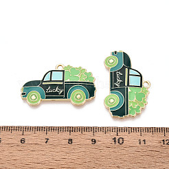 Подвески из сплава с эмалью ко дню святого патрика&nbsp;ENAM-T024-49A-G