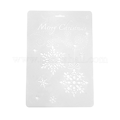 Креативный рождественский пластиковый трафарет X-DIY-L007-09