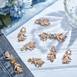 6 комплект двухцветных застежек-кнопок из сплава&nbsp;FIND-NB0002-73