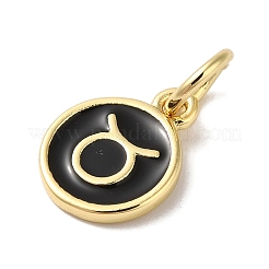 Ciondoli in vero smalto in ottone placcato oro 18k&nbsp;KK-L216-001G-D01