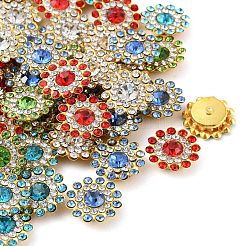 50шт 5 цвета пришить горный хрусталь RGLA-YW0002-03