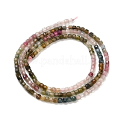 Нити из натуральных разноцветных турмалиновых бусин&nbsp;G-L634-D01-2.5x2.5mm-A