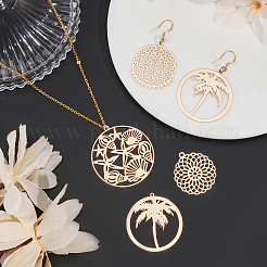 32шт 4 стиля латунные подвески&nbsp;KKC-CA0001-08