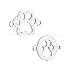 2 шт. 2 стиля 925 полых соединителя из стерлингового серебра STER-PH0004-21