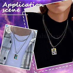 18шт 18 стильные печатные непрозрачные акриловые подвески SACR-SC0001-24