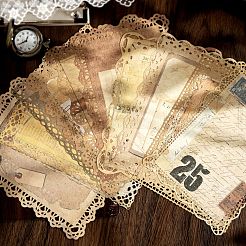 20 pieza de 10 estilos de almohadillas de papel de encaje vintage europeo para álbum de recortes de diy&nbsp;SCRA-DJ0001-12