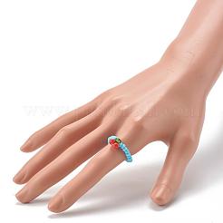Anelli da dito con perline di semi di vetro&nbsp;RJEW-TA00002-03