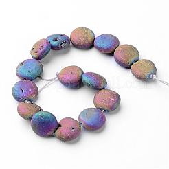 Гальванические природный кристалл кварца бусы пряди G-P149-02B