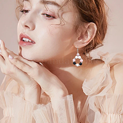 Наборы для самостоятельного изготовления браслетов из натурального белого нефрита&nbsp;DIY-SC0030-27