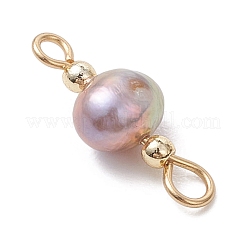 Подвески-коннекторы для картофеля с натуральным культивированным пресноводным жемчугом&nbsp;PALLOY-JF04928