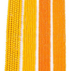 Fili di vetro in giada imitazione di colore solido opaco&nbsp;LS-EGLA-A044-P2mm-D29