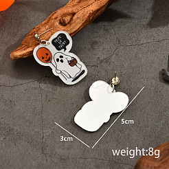 Милые серьги-гвоздики из смолы с изображением мультяшного привидения для подарка на вечеринку в честь Хэллоуина OI2256-2