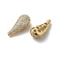 Латунные микропаве из прозрачного кубического циркония KK-G481-10G