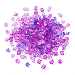 500шт 5 стиля прозрачные акриловые бусины&nbsp;TACR-TA0001-41B