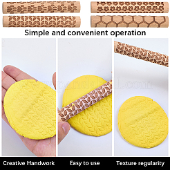 4 шт. 4 стиля палочек для печати из бука&nbsp;TOOL-CN0001-03