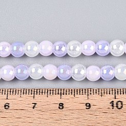 Стеклянные бусины с гальваническим покрытием &nbsp;EGLA-N019-6mm-01