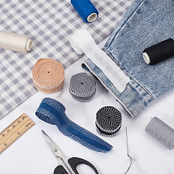 5 рулон 5-цветный плоский полиэстеровый укороченный край брюк самоклеящаяся паста для горловины брюк OCOR-BC0006-35