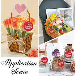 100 шт. плоские круглые золотые слова «с днем рождения»&nbsp;DIY-SP0003-87C