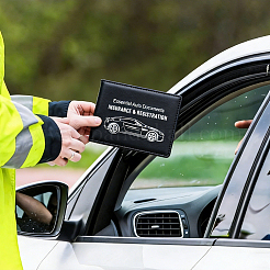 Étui de protection en cuir PU pour permis de conduire de véhicule à moteur&nbsp;AJEW-WH20098-134A