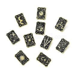 10 pièce 10 styles d'épingles en alliage émaillé&nbsp;JEWB-CJ0001-67