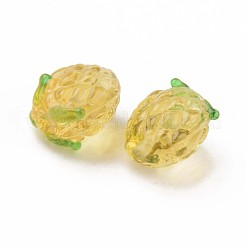 Ручной работы ухабистым Шарики Lampwork LAMP-S194-013