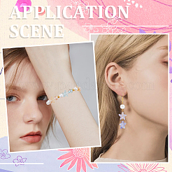 120 шт. 12-х цветные двухцветные прозрачные стеклянные бусины FIND-SC0013-04